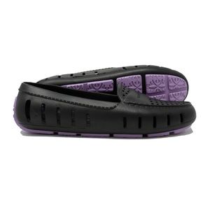 Floafers Posh Driver Loafers Rubber Water Shoes in Black & Lavender Size 8